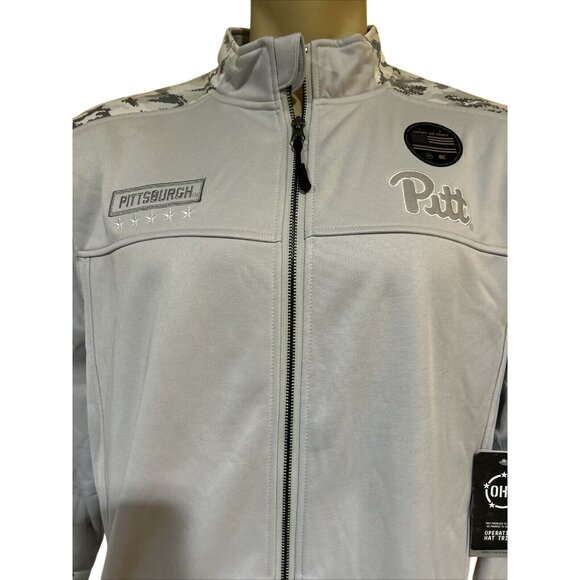 NEW Pittsburgh Pitt Panthers Colosseum Athletics Camo Full Zip Jacket Men's L - Picture 3 of 8